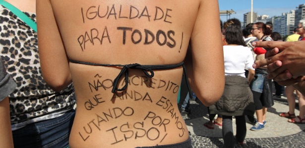 Marcha das Vadias do Rio de Janeiro 2013. Foto de Julio Cesar Guimarães/UOL.