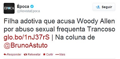 Um exemplo de como a mídia trata casos de abuso sexual. 