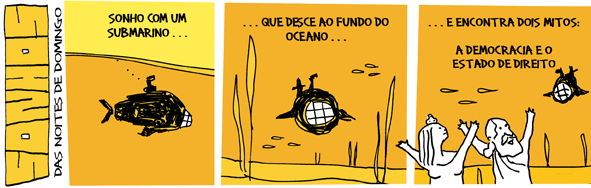 Quadrinho de André Dahmer. Publicado em sua página do Facebook no dia 27/03/2014.