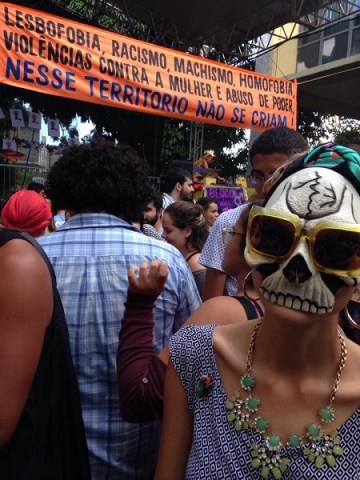 Bloco das Perseguidas 2014 no Carnaval do Balaio Café em Brasília/DF. Foto de Drag On no Facebook.