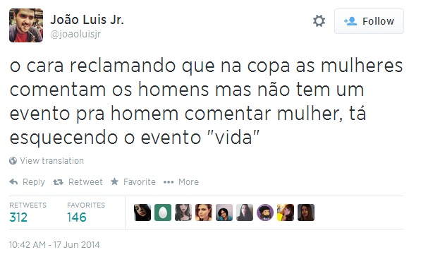 Tweet de @joaoluisjr.