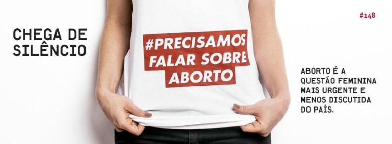 Banner da Campanha '#Precisamos Falar Sobre Aborto' da Revista TPM.