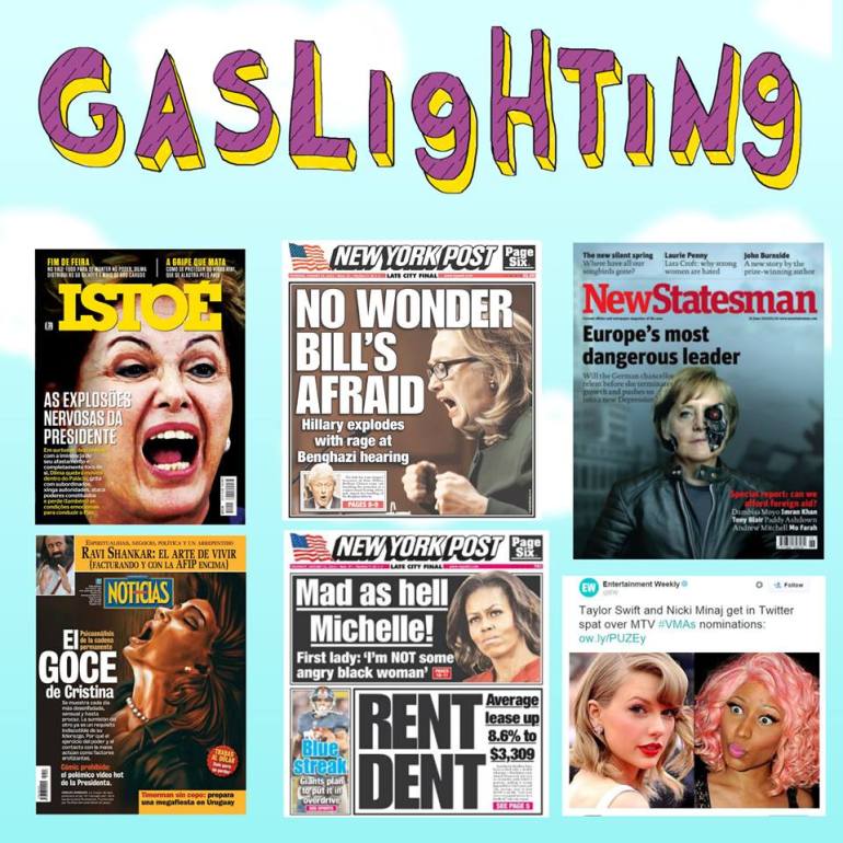 Post da página Think Olga sobre Gaslighting no Facebook. 