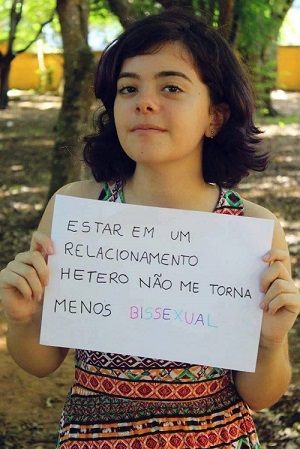 Imagem da página Bissexuais Existem no Facebook.