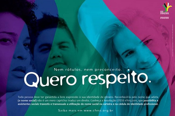 CFESS lança cartaz especial para o Dia Nacional da Visibilidade Trans.