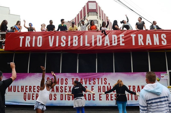 SP - 20ª edição Parada do Orgulho LGBT, com o tema: Lei de Identidade de Gênero Já! Todas as pessoas contra a transfobia. Foto de Rovena Rosa/Agência Brasil.