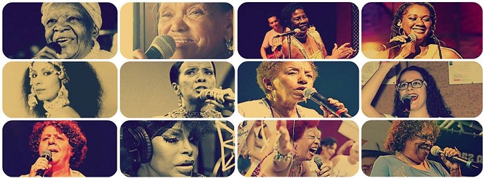 Imagem com diversas mulheres sambistas divulgada na página do documentário Bambas.